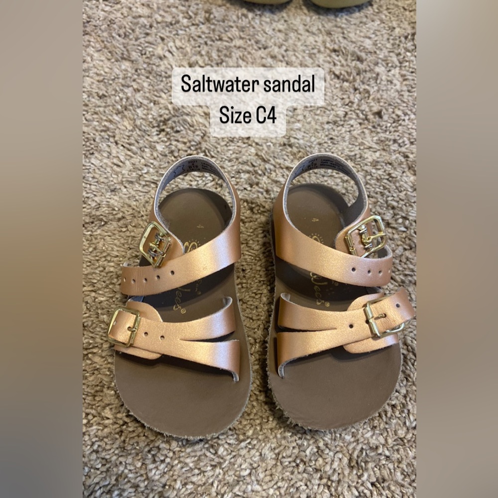 Saltwater sandals size 4 sandals